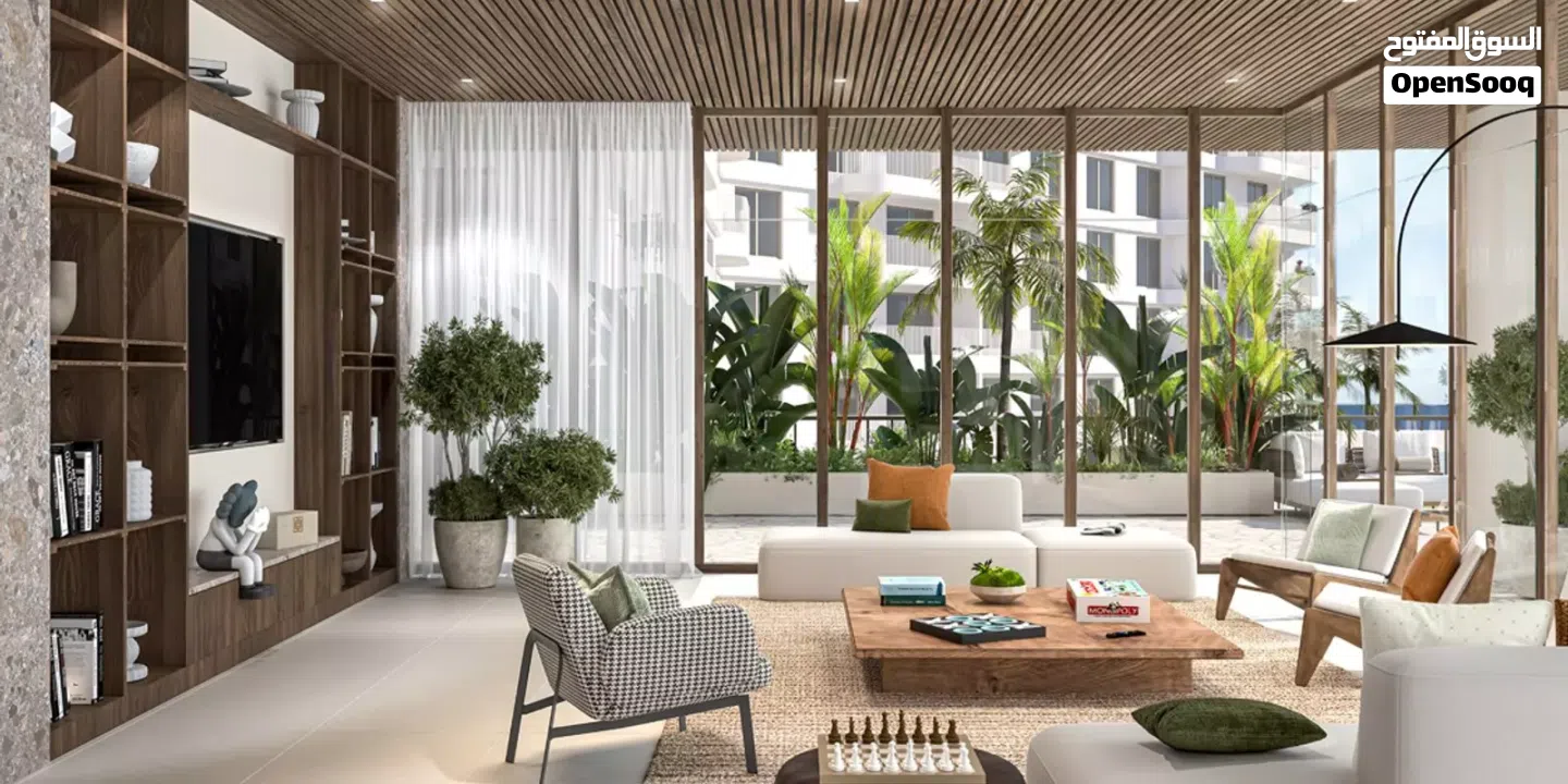 شقه غرفه للبيع بجزيره ياس مشروع جاردنيا باي مع تراس مساحه كبيره من اميز مشاريع الجزيره