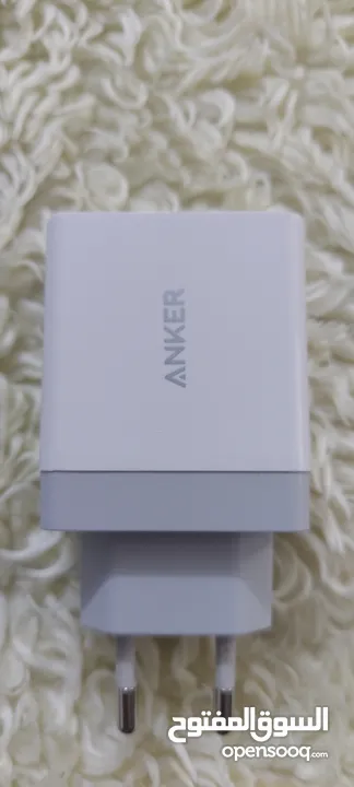 عظة شحن ANKER + شاحن سامسونج شحن سريع جدا مع وصلته الاصلية مستعملات ب حال الوكالة