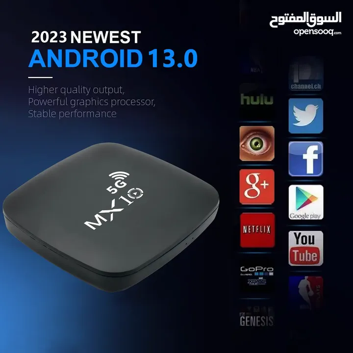 جهاز بوكس TV Box لتحويل شاشتك العادية الى شاشة ذكية ويعرض 4K وبنطام اندرويد ويدعم تنزيل التطبيقات