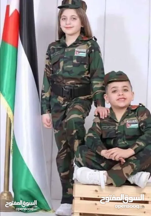 ملابس دشداش و عقال و غبايه و ثوب تراثي بنات اطفال   لباس جيش درك امن عام عسكري الجيش الاردني