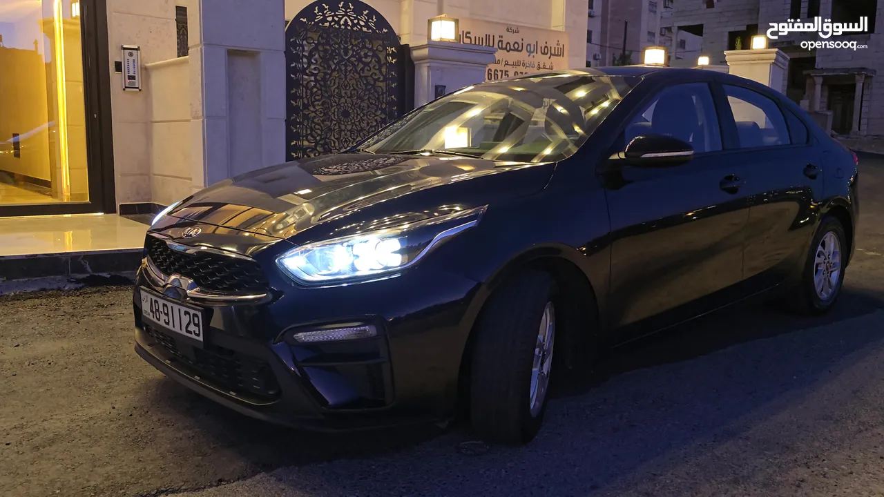Kia K3 2019 لون اسود ميتلك مميز فل كامل فحص كامل ولا ملاحظة