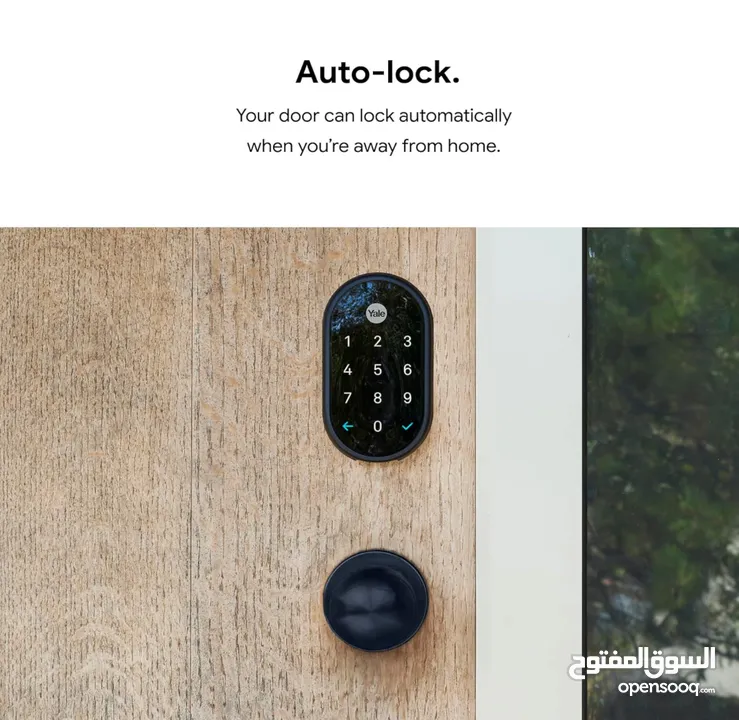 قفل ذكي Google Nest x Yale Lock - Tamper Proof Smart Lock for Keyless Entry - Keypad Deadbolt Lock