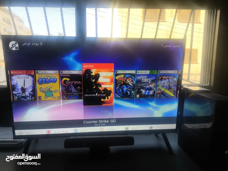 xbox360 مجدد مهكر مع ايد و250 لعبة من افضل الالعاب وكونيكت السعر 550 شيكل غير قابل للتنزيل