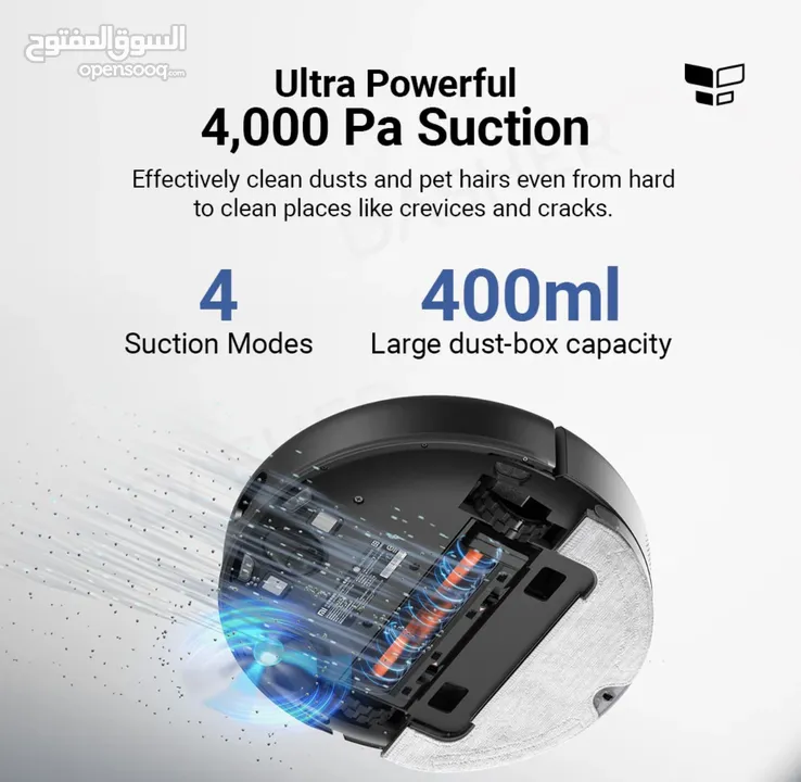 مكنسة روبوت شاومي Mop 2 Ultra (كنس ومسح) بحالة ممتازة مع محطة التفريغ، للبيع مع كافة مرفقاتها