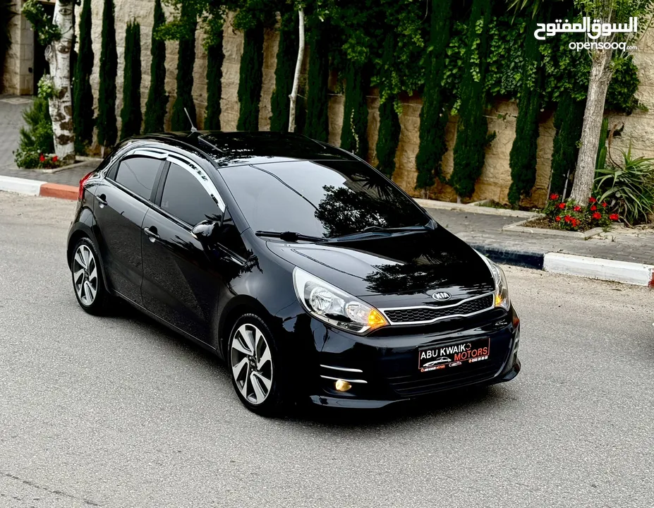 ‏  كاملة الاوصافAbu Kwaik Motors..  Kia Rio 2017  فحص ممتاز طلاء الشركة بالكامل ،، عداد 47 الف اصلي