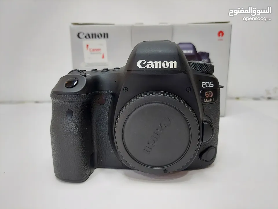 للبيع كاميرا canon 6d mark2 -عداد الشتر (13k) فقط.  -الكاميرا وكالة نظيفة جدا استخدام شخصي فقط