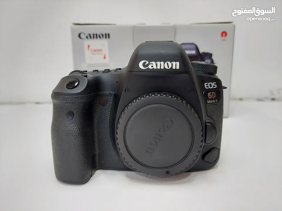 للبيع كاميرا canon 6d mark 2 -عداد الشتر (15k) فقط.  -الكاميرا وكالة نظيفة جدا استخدام شخصي فقط