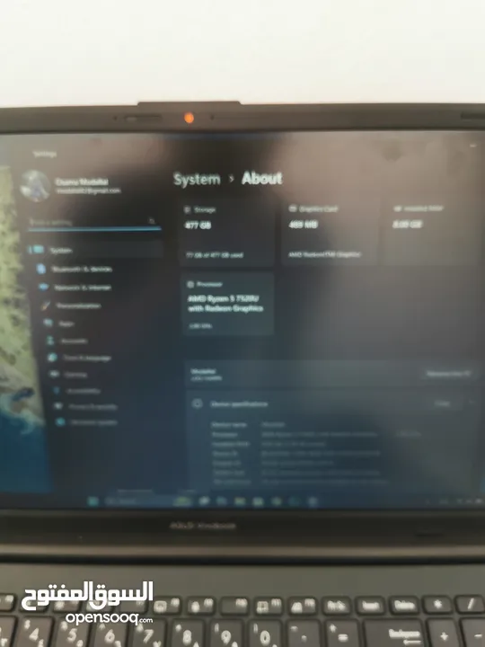 لابتوب ايسوس فيفوبوك جو 14/15 ASUS Vivobook Go معاه كرتون استعمال خفيف جهاز ممتاز ونظيف