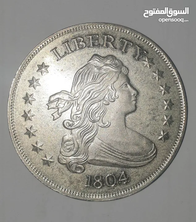 دولار امريكي فضه سنة 1804