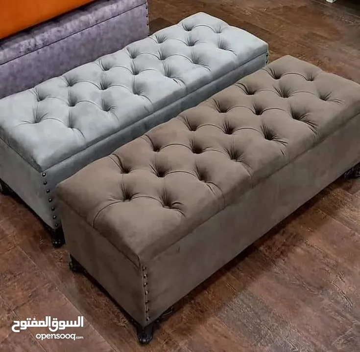 بفات الجلوس العصرية متوفرة بجميع الألوان يوجد بها إمكانية للتخزين شغل نضيف ومتين