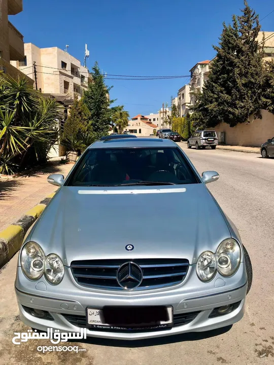 Mercedes clk 200 kompressor avantgarde  مرسيدس كوبيه فل اضافات (فحص كامل بحاله الشركه  للبيع السفر)