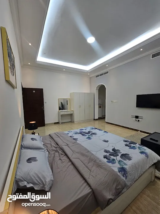 Furnished VIP studio for rent within Villa's  in alain area