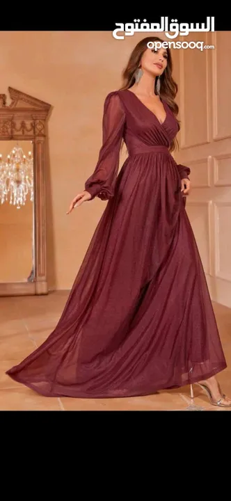 فستان سهرة مكسي ،