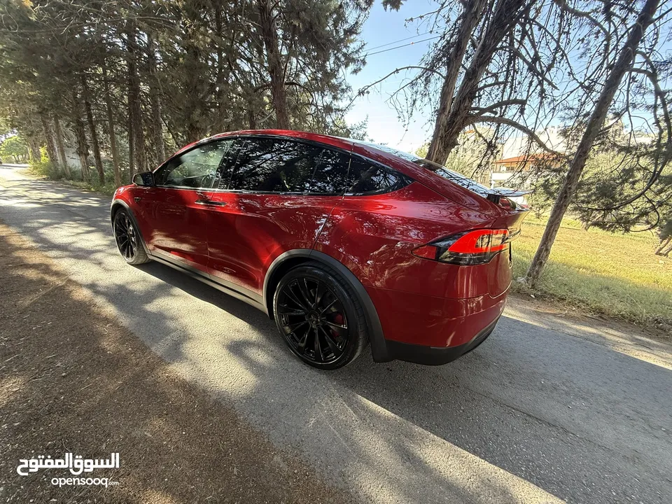 Tesla model X dual motors-long range plus    2020 تسلا X موديل 2020 بطاريه اكبر حجم  قابله للبدل