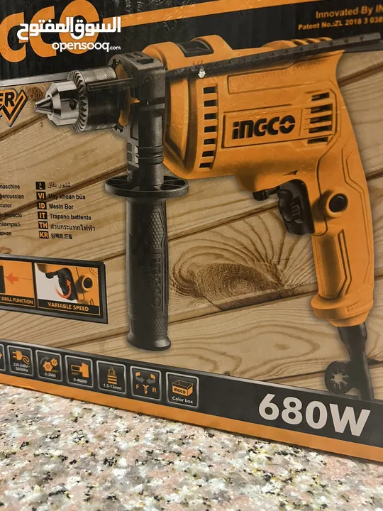 ingco drill 680w دريل مثقب كهربائي