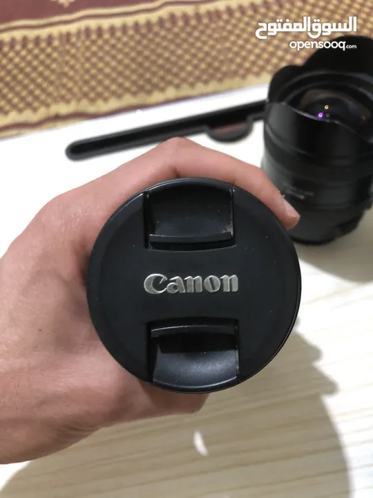 كاميرا Canon 600D مع ثلاث عدسات وشنتة