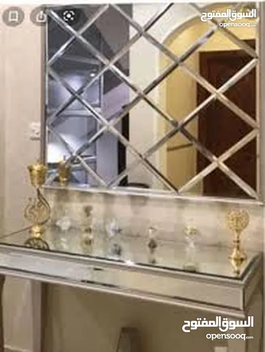 تفصيل جميع انواع الديكور خشب مرايا زجاج طاولات