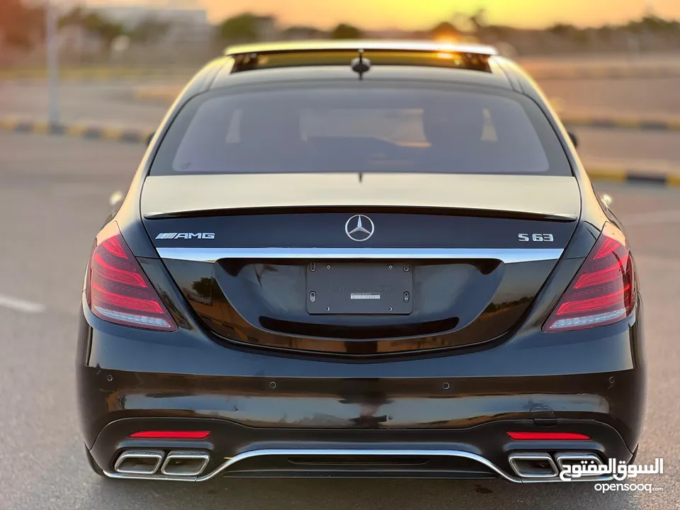 مرسيدس S550 اسود ملكي 4 فصوص كت 63 للبيع