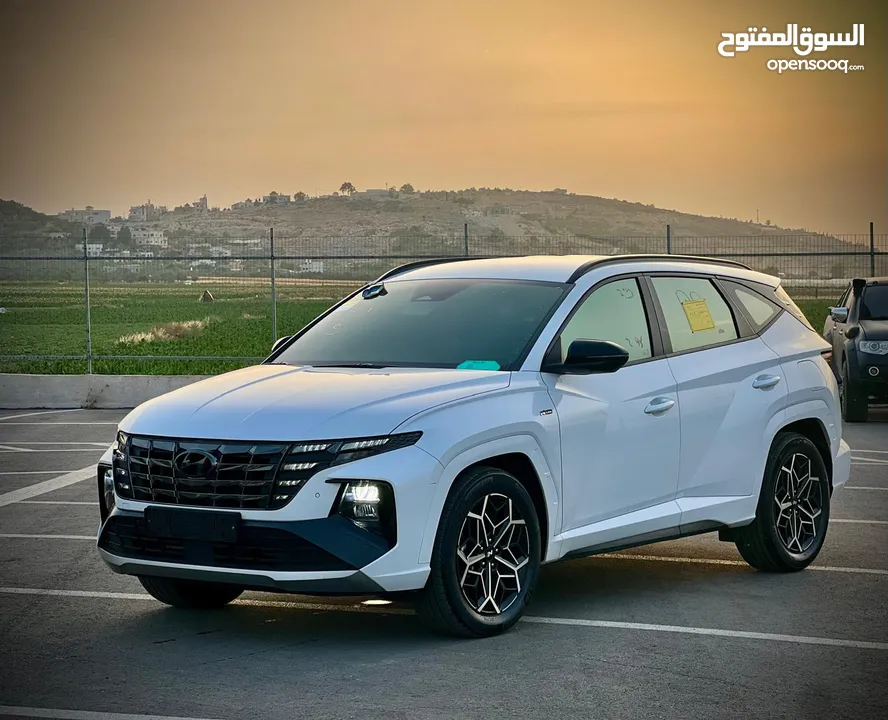 هونداي توسان  N-LINE  فل بدون فتحة  2x4 ///240Hp بنزين + كهرباء  2022 ( Haybrid) 1600cc