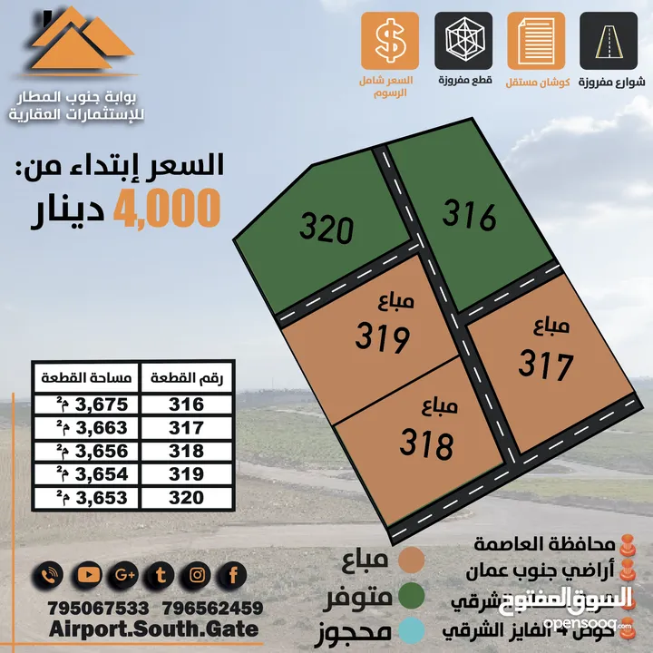 تملك 3.600 دونم قوشان مستقل منطقه الحمام الشرقي