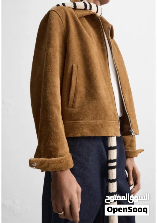 100% original leather jacket - ZARA - new size s