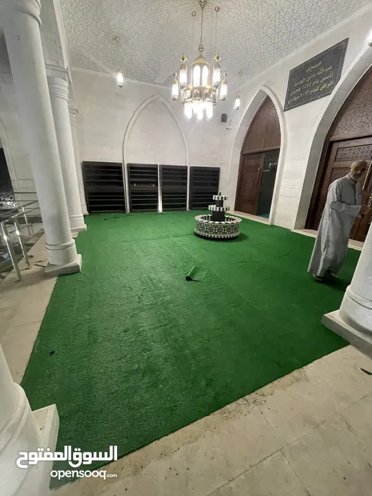 عشب صناعي وموكيت وسجاد ومحاربيب جوامع وجداري