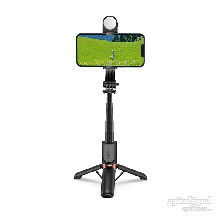 WiWU mini portable selfie stick with remote control wireless  -NEW -MEAGByte