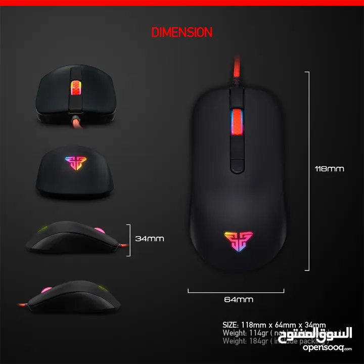 ماوس العاب FANTECH G10 RHASTA II