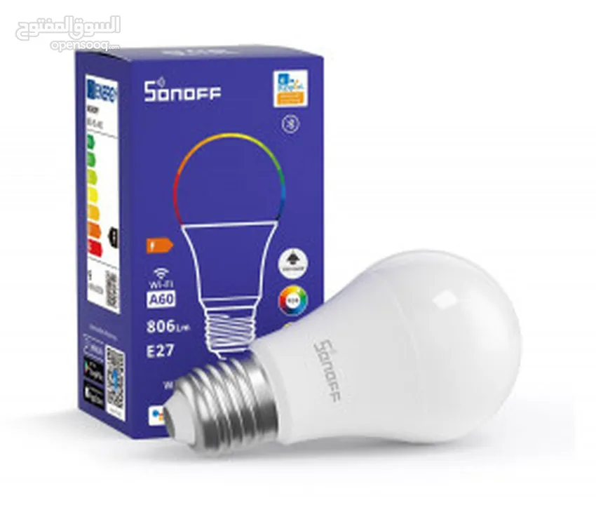 مصباح إضاءة ذكي سونوف يعمل مع اليكسا جوجل هوم SONOFF Wi-Fi Smart Led Bulb ALEXA GOOGLE