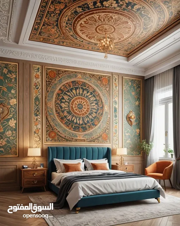 Sophisticated Moorish-Modern Bedroom Design  Rami Furniture