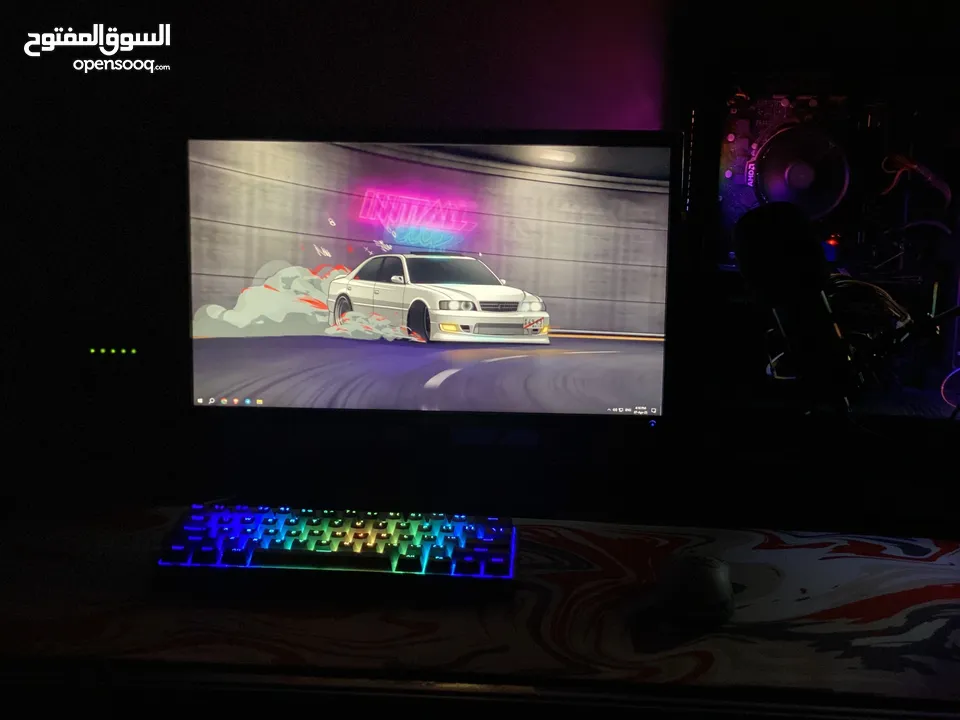 بيسي للبيع بكرت 4060ti 16gb ومعالج ryzen 5 4500 للالعاب والمونتاج الثقيل قابل للبدل بماك