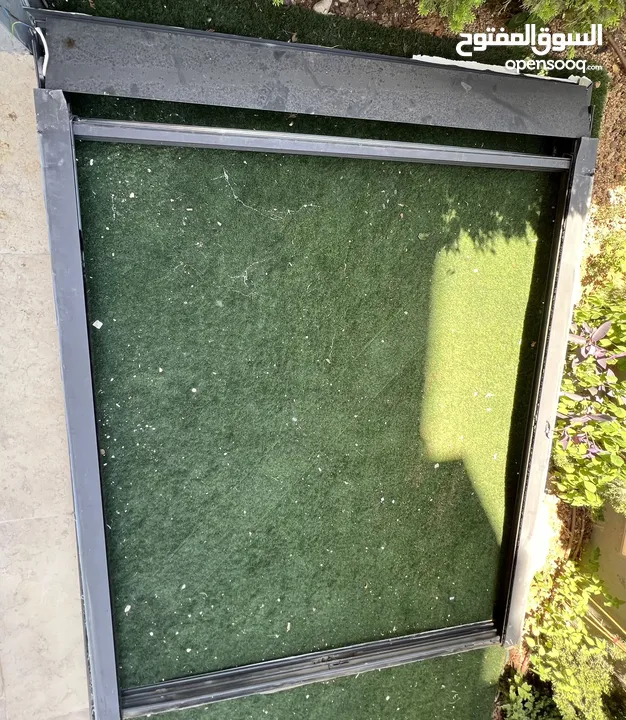 باب المنيوم دفتين دبل