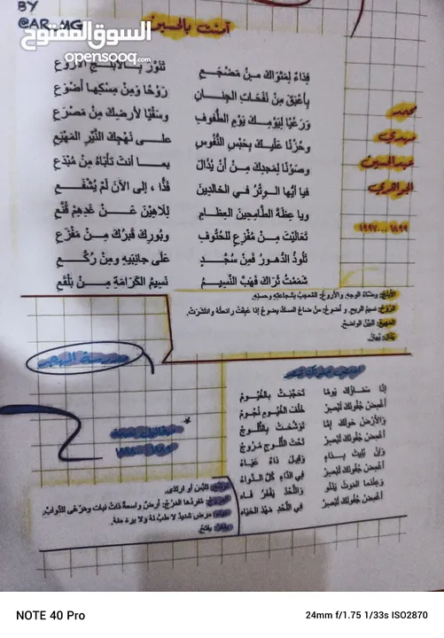 ملخصات لصف السادس الاعدادي