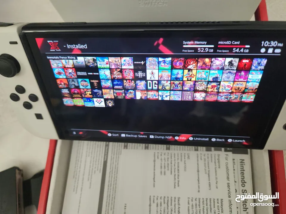 Modded 512GB switch Oled fully loaded