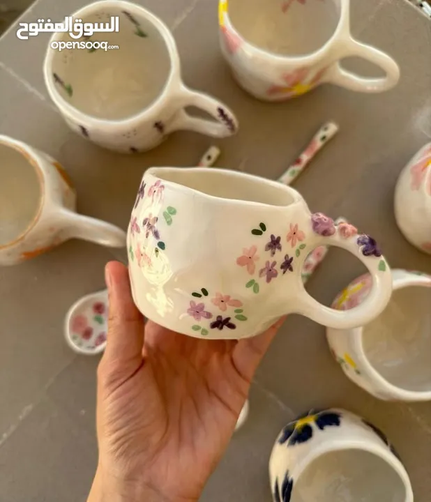 أكواب وفناجين سيراميكية إيرانية – صناعة يدوية بجودة عالية وتصاميم فريدة mug ang cup from iran