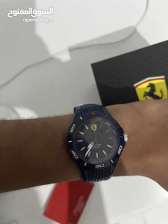 Ferrari pista blue quartz watch