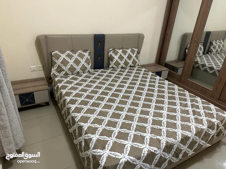 (md sabir )Two rooms and a hall, two bathrooms, a balcony overlooking the sea, furnished, in Sharjah
