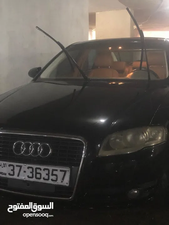 اودي A4 موديل 2007  صبانة كاملة وتغير ماتور لساتو ما نزل على الترخيص السبارة بالصلاه على النبي