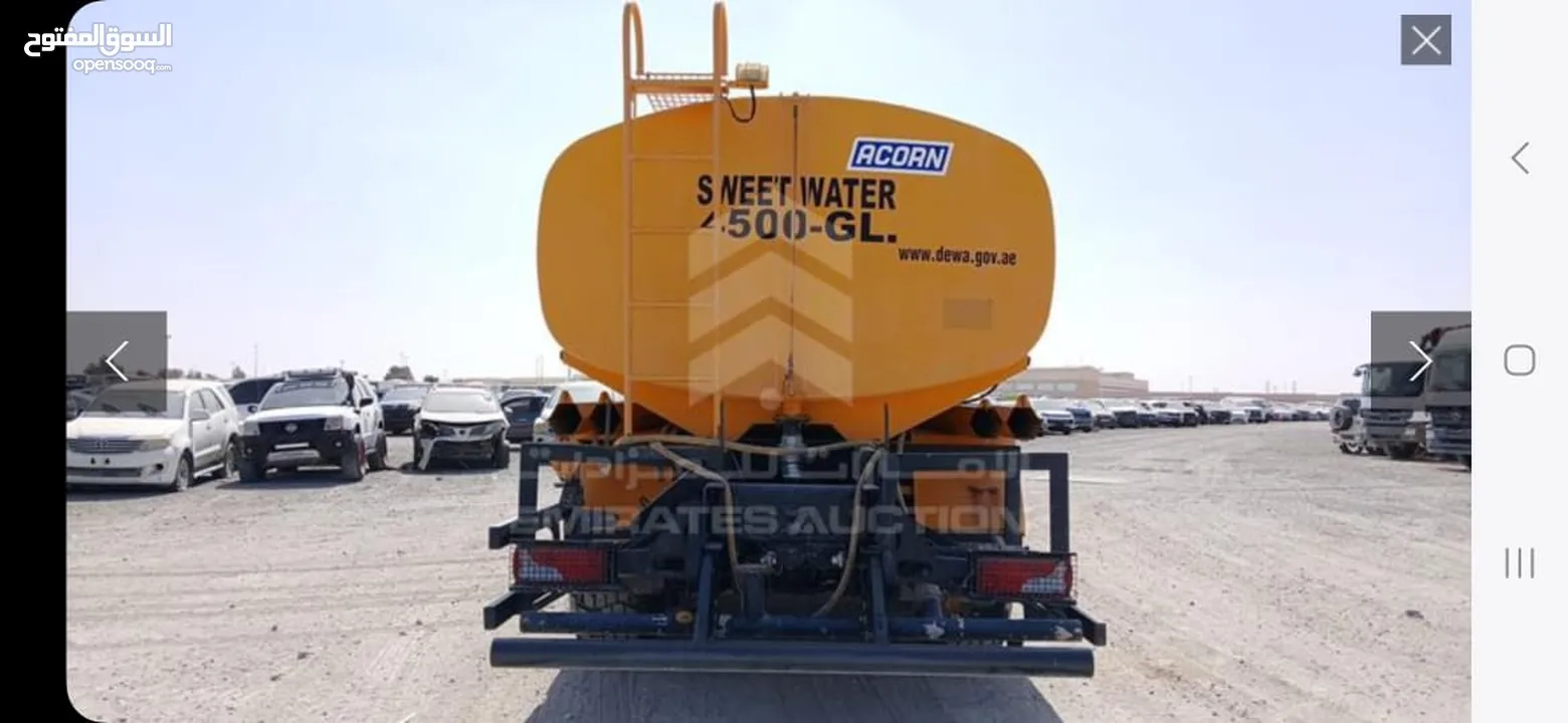 Sweet water tanker  تنكر مياه صالحه للشرب للبيع