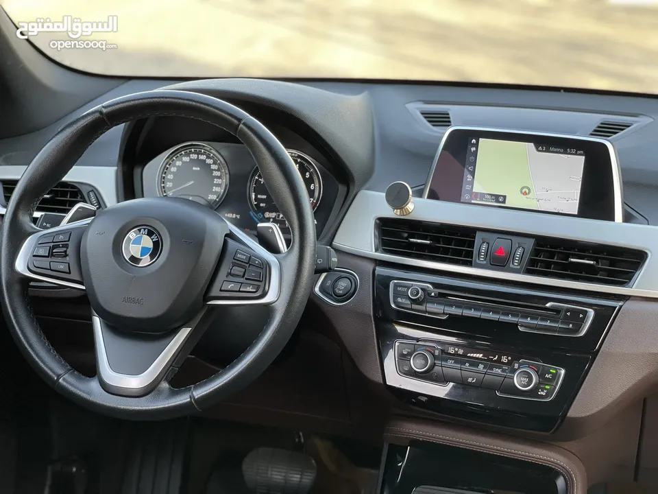 بي أم BMW X1 موديل 2018 وارد الغانم  ‏XDrive 2.0 i المالك الأول صبغ الوكاله بالكامل