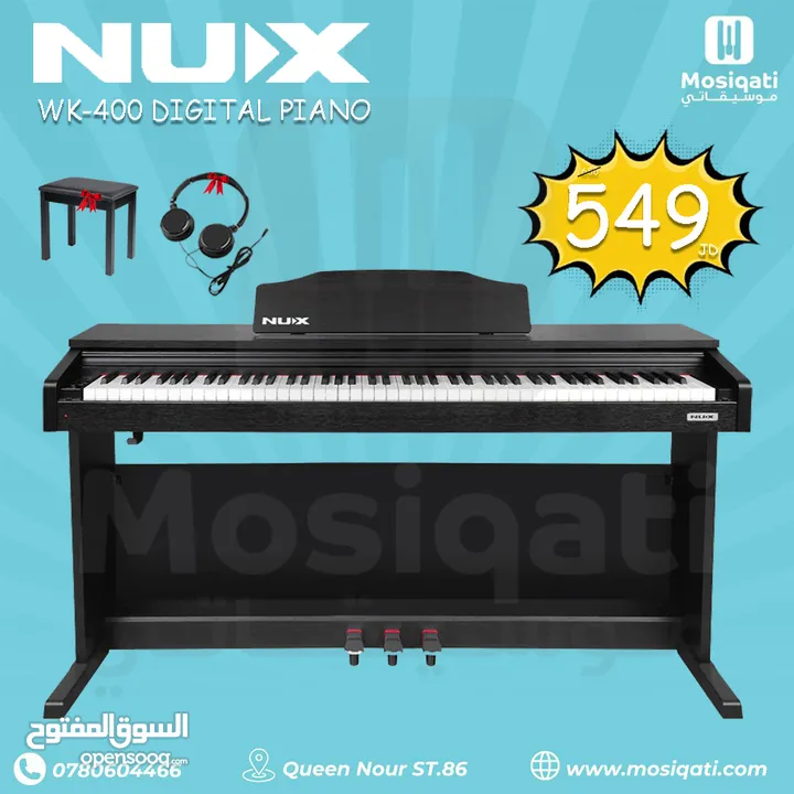 ديجتال بيانو NUX WK-400 Digital Piano