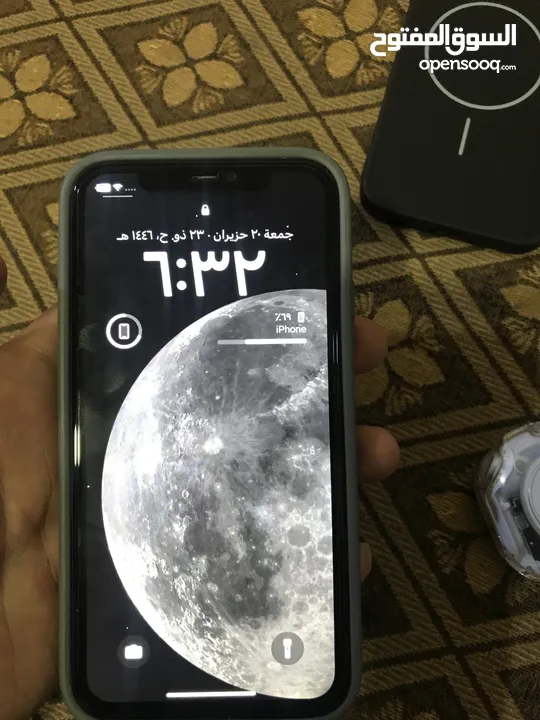 ايفون 11 عادي 256 جيجا بطارية اصلية 77 للبدل ع 12برو