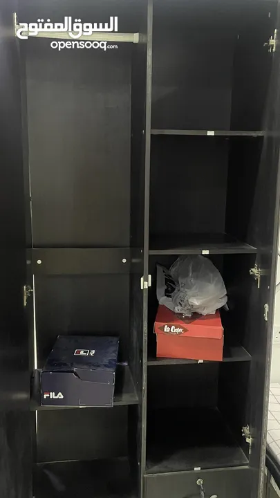 2 dark brown cupboard each 10 bd