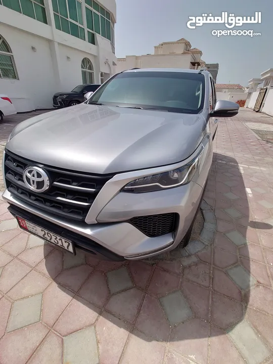 2024 Silver Toyota Fortuner EXR for sale in like-new condition with only 15,000 km on the odometer.