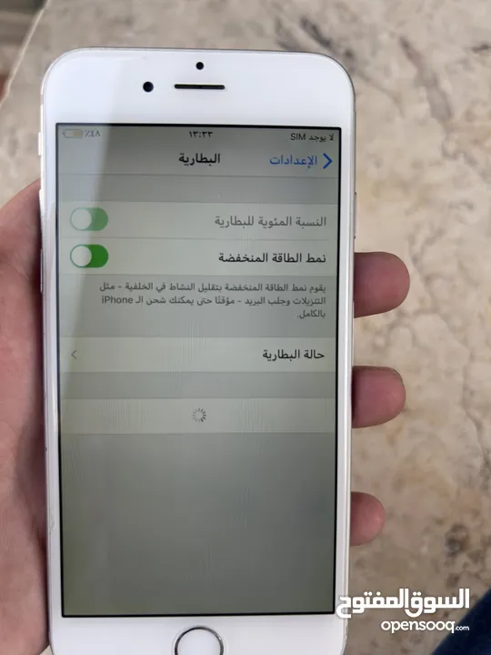 جهاز آيفون 6 عادي المساحه 16  عليه آيكلاود داخلي بس شغال