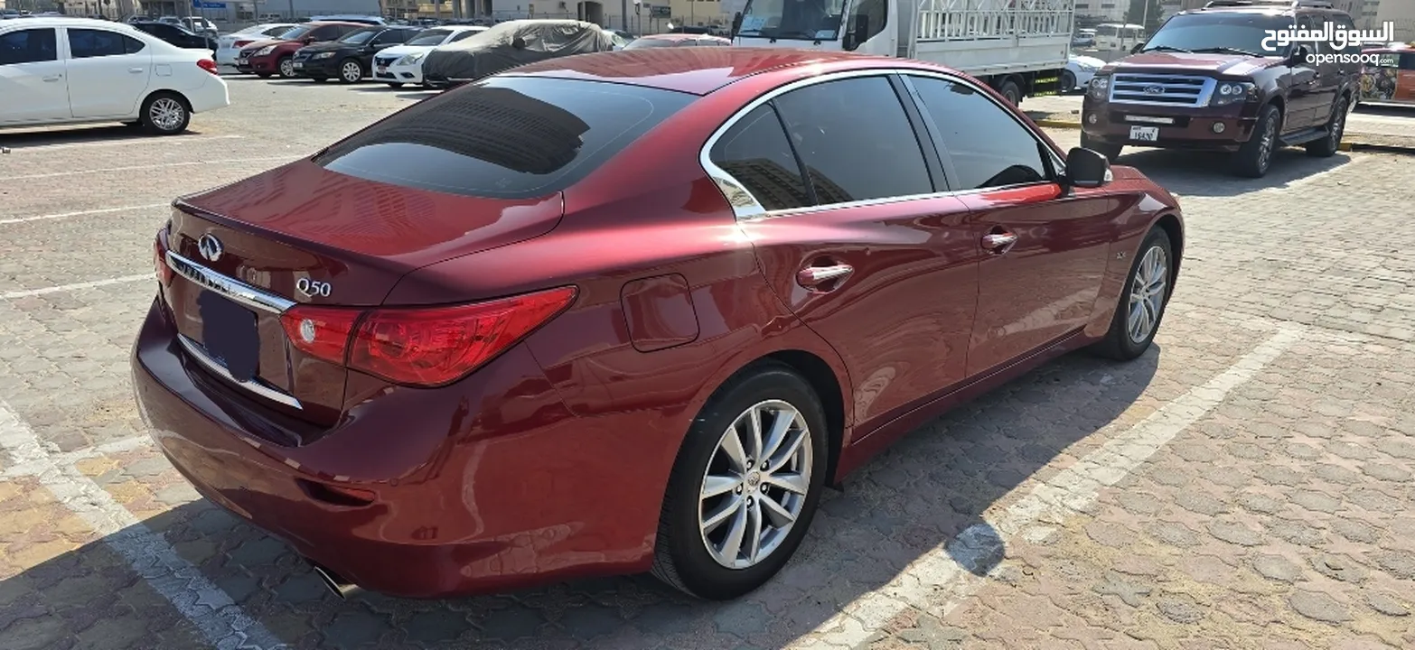 Infinity Q50 , Model 2017 , 4 Cylinder 2.0 Turbo , GCC , In Perfect Condition inside and out side ,