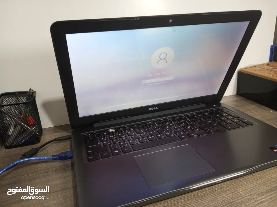 لابتوب ديل معه كرت شاشة خارجي معالج i5-7200U الجيل السابع