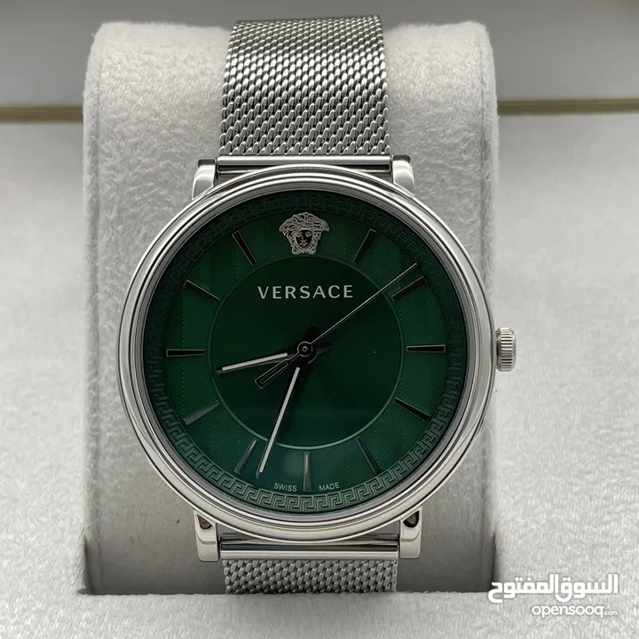 Versace green dial for men 42mm
