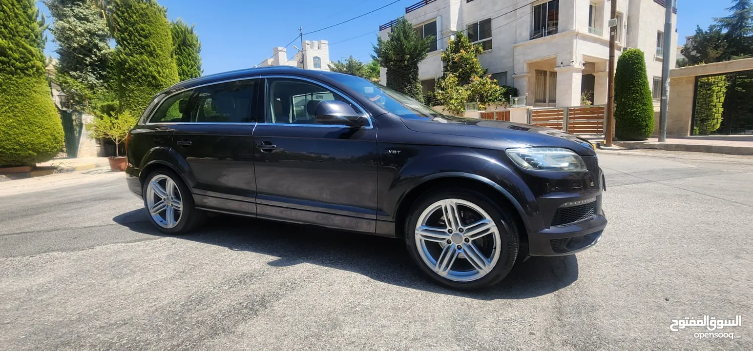 كاش أو اقساط من المالك AUDI Q7 2013 SLINE ممشى قليل 3.0cc سوبر تشارج فل كامل أعلى صنف فحص كامل