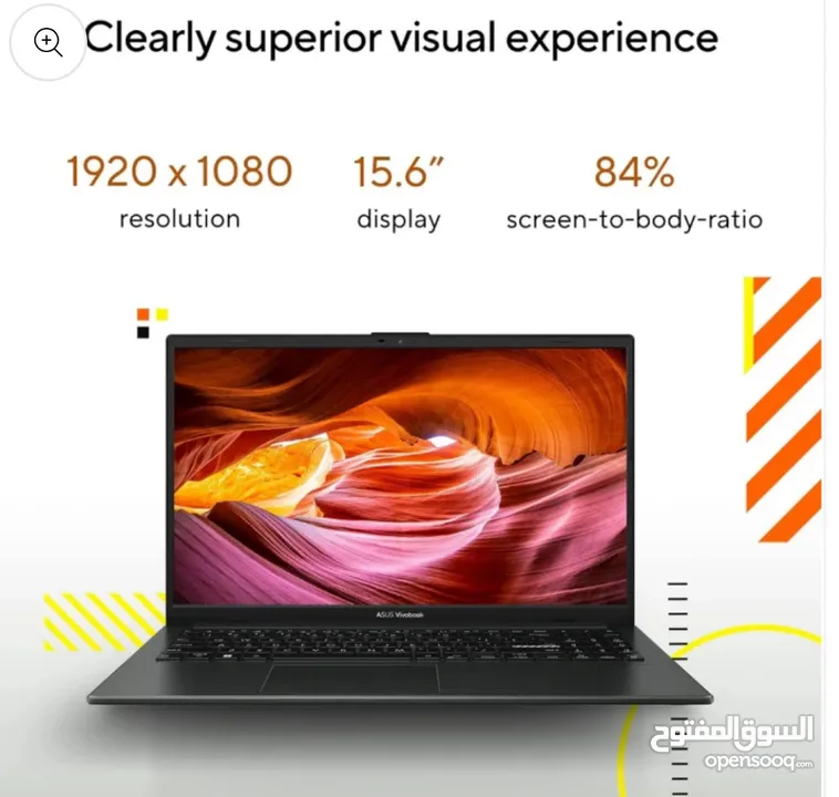 لابتوب ASUS Vivobook Go 15 AMD RyzenTM 5 7520U (8GB/512GB)